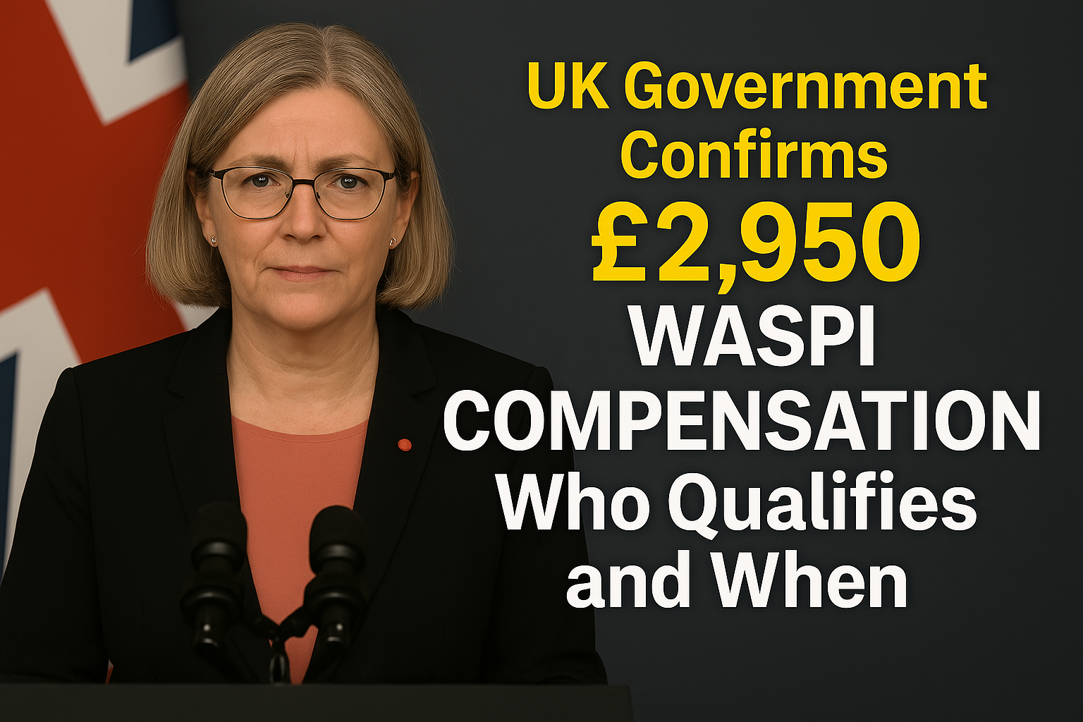 UK Government Confirms £2,950 WASPI Compensation